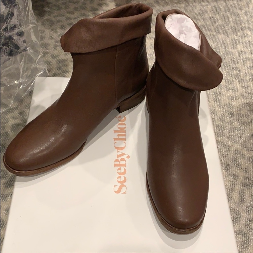 SeeByChloe Leather Booties